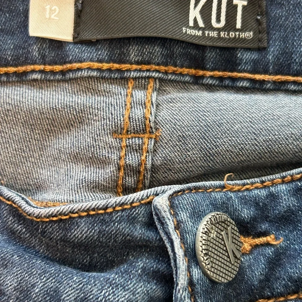 Kut from the Kloth‎ Cropped Ankle Length Denim Blue Jeans Size 12